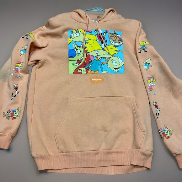 Nickelodeon The Rugrats Monsters Ren And Stimpy Hey Arnold Hoodie Size Large - Picture 1 of 6